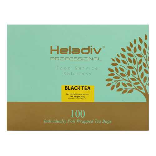 Чай в пакетиках Heladiv professional line black 100 пакетов в саше в Магнит