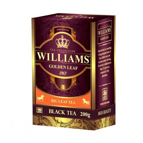 Чай Williams Golden Leaf черный 200 г в Магнит