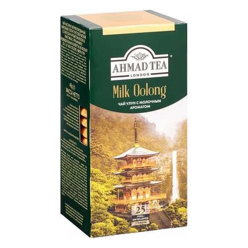 Чай зеленый Ahmad Tea milk oolong 25 пакетиков в Магнит