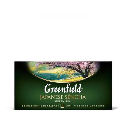 Чай зеленый Greenfield Japanese Sencha 25 пакетиков в Магнит