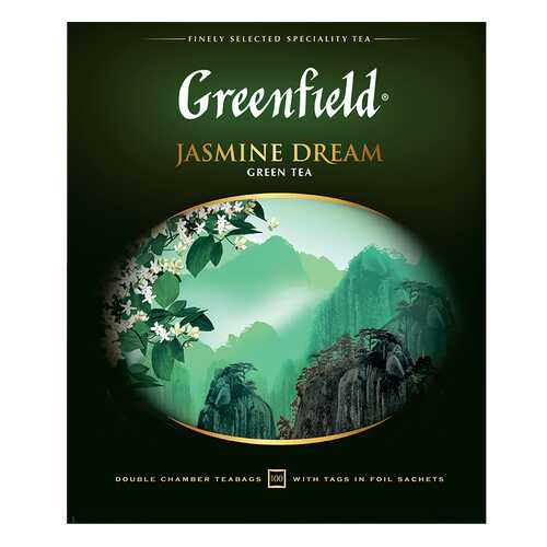 Чай зеленый Greenfield Jasmine Dream 100 пакетиков в Магнит