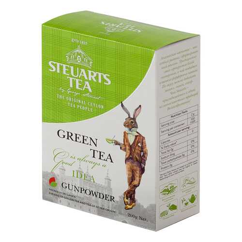 Чай зеленый листовой Steuarts green tea gunpowder 200 г в Магнит