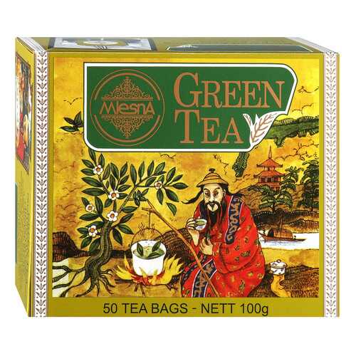 Чай зеленый Mlesna Green Tea, 50 пак*2г Шри-Ланка в Магнит