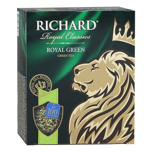 Чай зеленый Richard royal green 100 пакетиков в Магнит