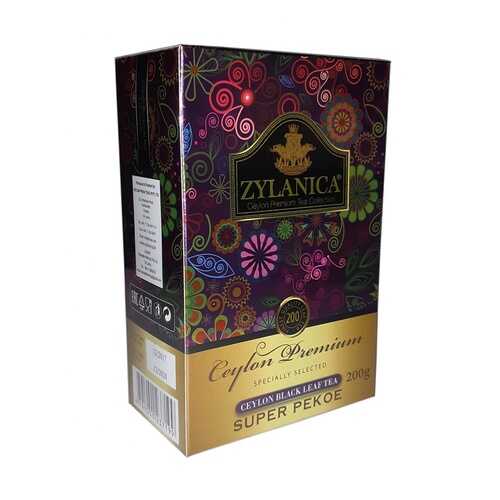 Чай Zylanica Ceylon Premium черный листовой Super Pekoe 200 г в Магнит