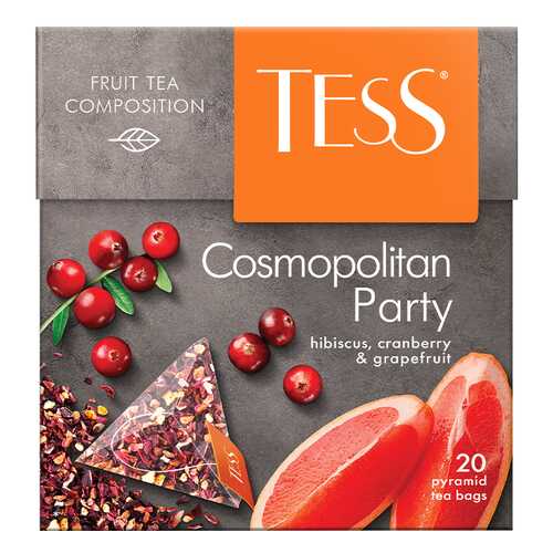 Чайный напиток в пирамидках Tess Cosmopolitan Party 20 пакетиков в Магнит