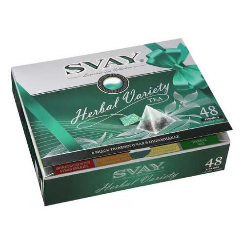 Подарочный набор Svay herbal variety 8 видов травянного чая 48 пакетиков в Магнит