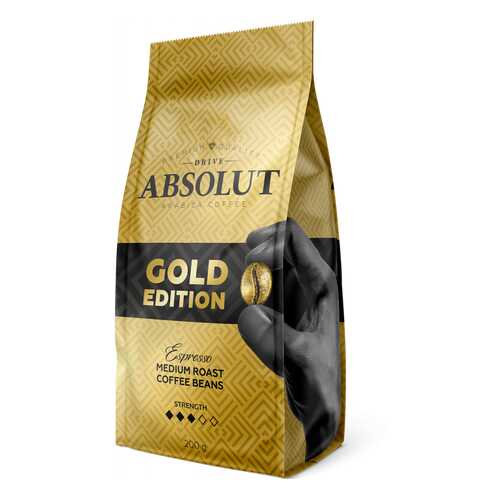 Кофе Absolut Drive Gold Edition в зернах 200 г в Магнит