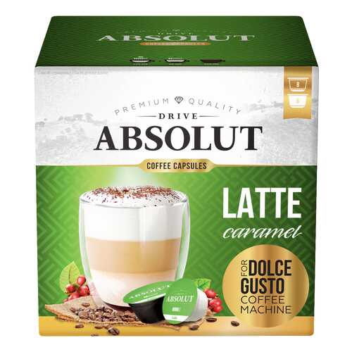 Кофе Absolut Drive Latte Caramel в капсулах для кофемашины Dolce Gusto 16 капсул в Магнит