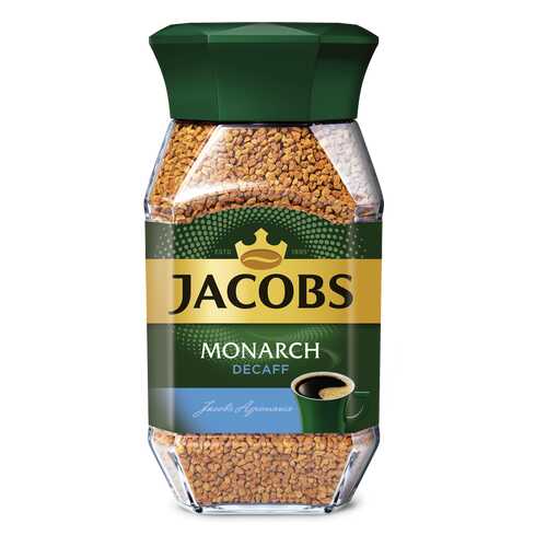 Кофе Jacobs monarch decaff натуральный растворимый сублимированный 95 г в Магнит