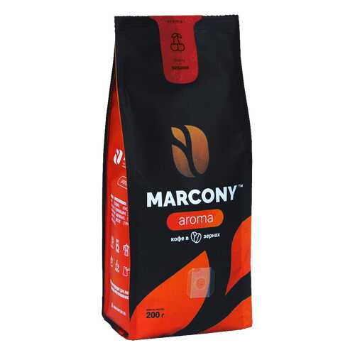 Кофе Marcony AROMA со вкусом вишни в зёрнах 200 г в Магнит