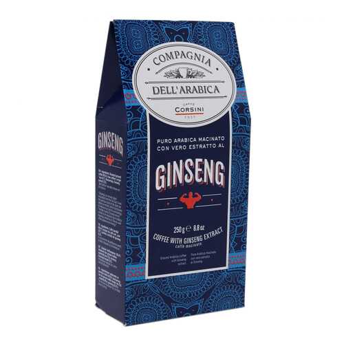 Кофе молотый Dell'Arabica Puro Arabica Con Estrarro Al Ginseng в Магнит