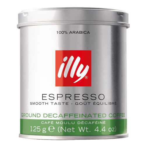 Кофе молотый ILLY caffe декофеиновый 125 г в Магнит