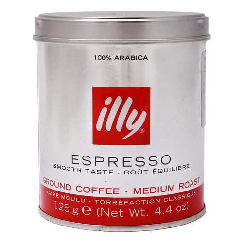 Кофе молотый ILLY caffe espresso 125 г в Магнит