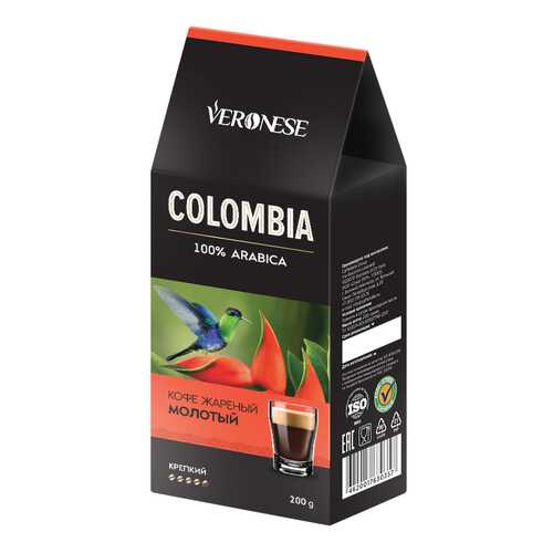 Кофе молотый Veronese Colombia 200 г в Магнит