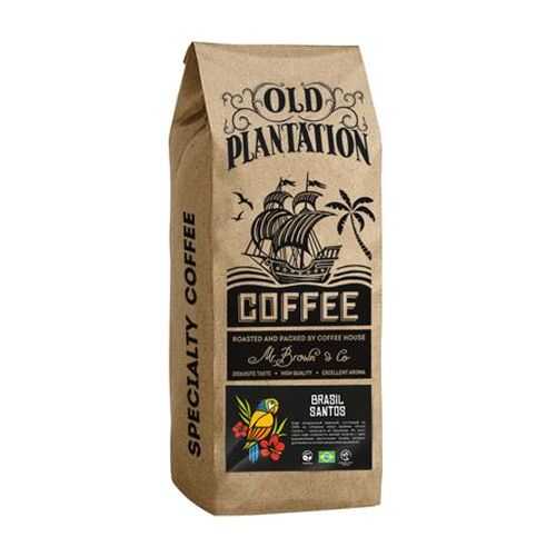 Кофе Old Plantation Specialty Coffee Brasil Santos в зернах 250 г в Магнит