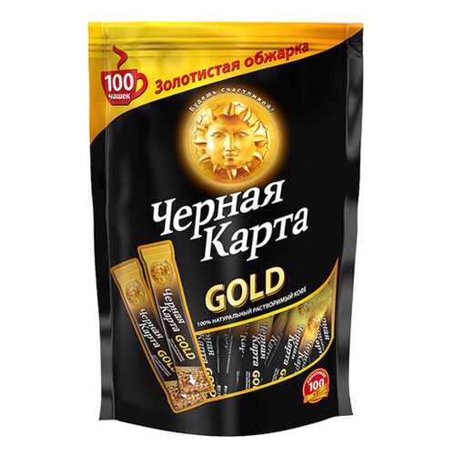 Кофе растворимый Черная карта gold 2 г 100 штук в Магнит