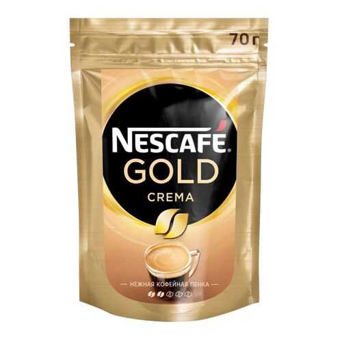 Кофе растворимый Nescafe gold crema кофе растворимый пакет 70 г в Магнит