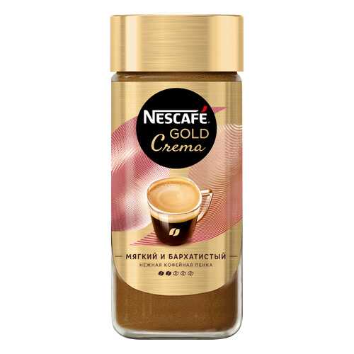 Кофе растворимый Nescafe gold crema стеклянная банка 95 г в Магнит