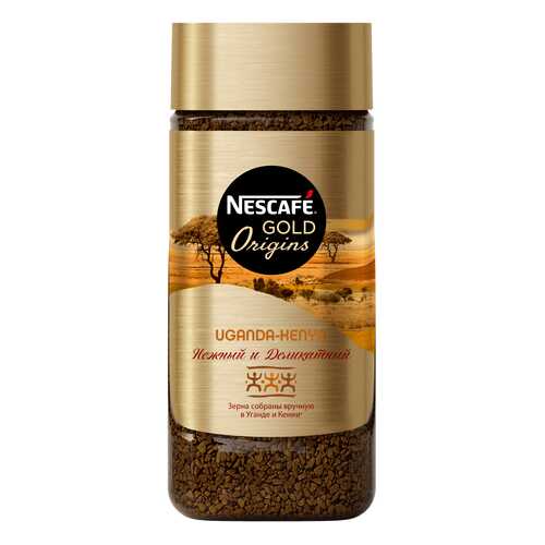 Кофе растворимый Nescafe gold origins Sumatra Uganda-Kenya стеклянная банка 85 г в Магнит