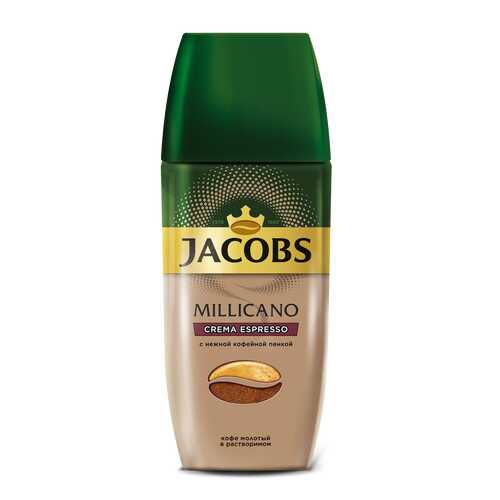 Кофе растворимый с добавлением молотого Jacobs millicano crema espresso 95 г в Магнит