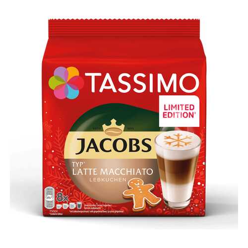 Кофе Tassimo Jacobs Latte Macchiato Lebkuchen в капсулах 8 шт в Магнит