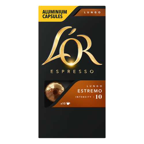 Кофе в алюминиевых капсулах L'OR Espresso Lungo Estremo 10 шт в Магнит