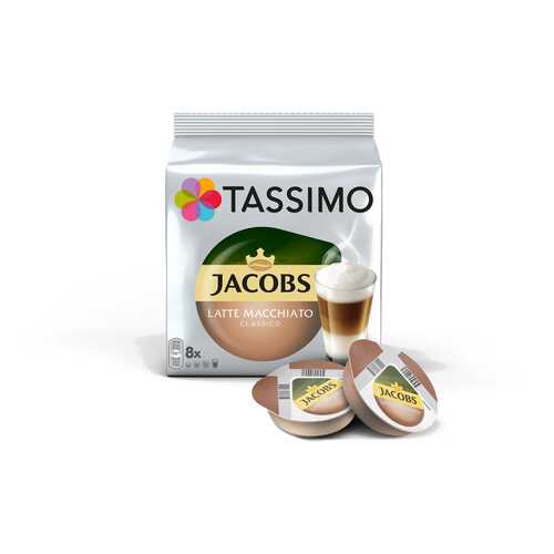 Кофе в капсулах Tassimo Jacobs Latte Macchiato с жидким молоком 8 порций в Магнит