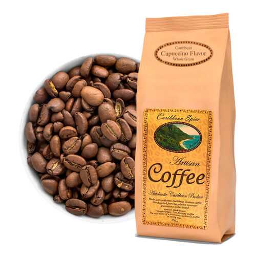 Кофе в зернах Caribbean Spice Artisan Kosher Coffee Cappucino Grain капучино 250 г в Магнит