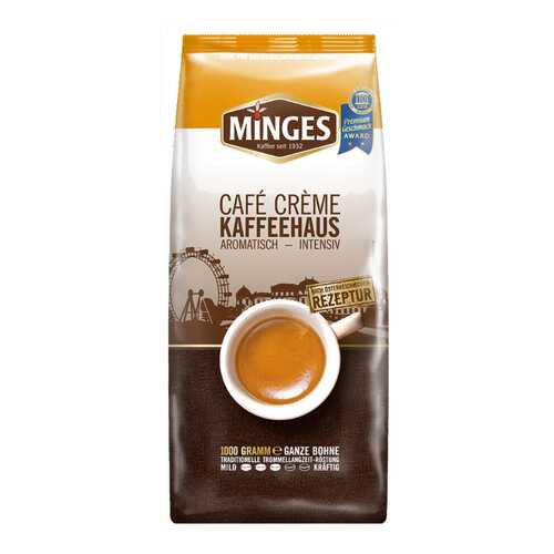 Кофе в зернах Minges cafe creme kaffeehaus 1000 г в Магнит