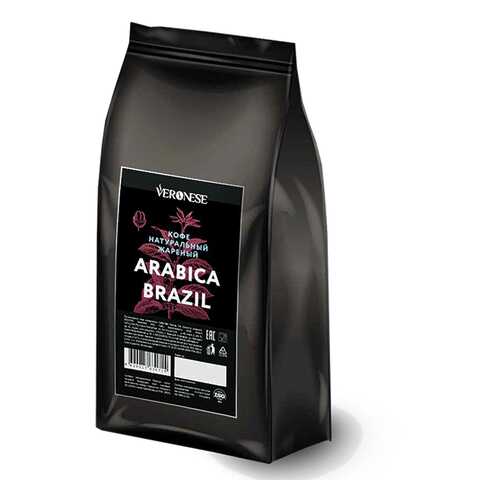 Кофе в зернах Veronese Arabica Brazil 50% арабика 50% робуста 1000 г в Магнит