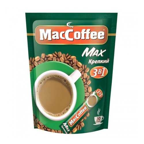 Кофейный напиток растворимый MacCoffee max крепкий 3в1 20 г 16 штук в Магнит