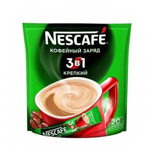 Кофейный напиток растворимый Nescafe 3в1 крепкий 16 г 20 пакетиков в Магнит