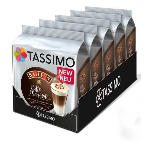 Набор кофе в капсулах Tassimo Baileys Latte Macchiato 5 упаковок в Магнит