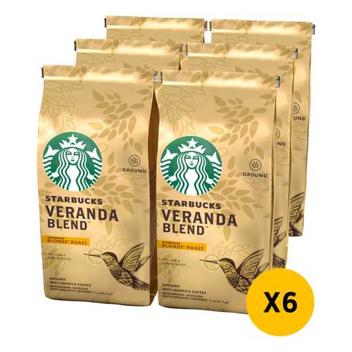 STARBUCKS Blonde Veranda кофе молотый 6 штук по 200г в Магнит