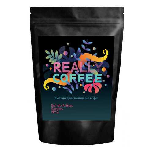 Свежеобжаренный кофе Really Coffee в зернах Бразилия Сантос Sul de Minas 1000 г в Магнит