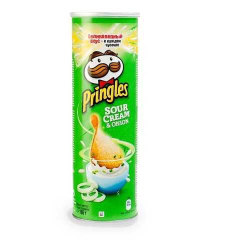 Чипсы картофельные Pringles со сметаной и луком 165 г Польша в Магнит