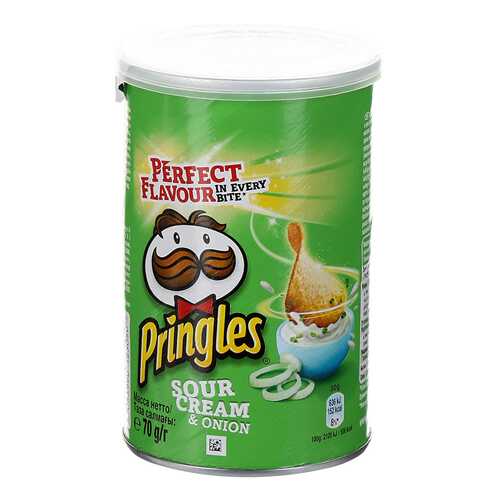 Чипсы картофельные Pringles со вкусом сметаны и лука 70 г в Магнит