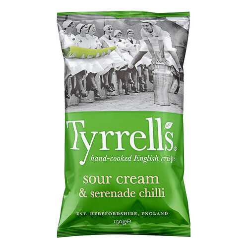 Чипсы картофельные TYRRELLS со вкусом сметаны и острого стручкового перца 150г в Магнит