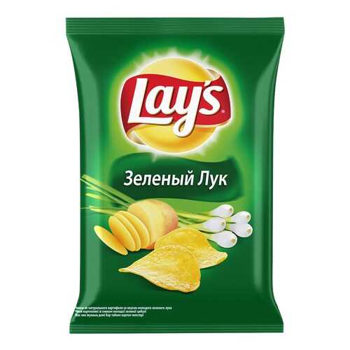 Чипсы Lay's из натурального картофеля молодой зеленый лук 90 г в Магнит