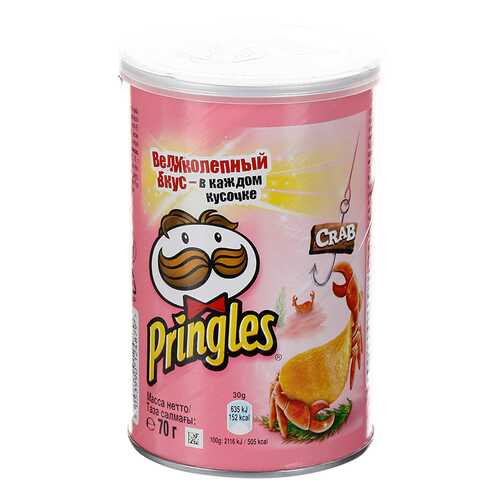 Чипсы Pringles картофельные со вкусом краба 70 г в Магнит