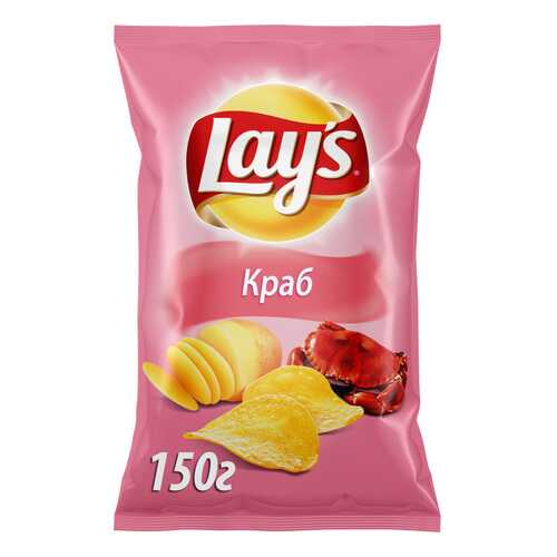 Картофельные чипсы Lay's краб 150 г в Магнит