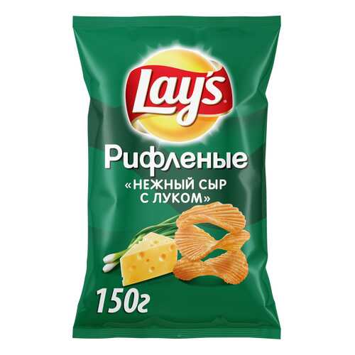 Картофельные чипсы Lay's нежный сыр с луком 150 г в Магнит