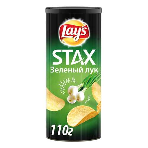 Картофельные чипсы Lay's stax зеленый лук 110 г в Магнит