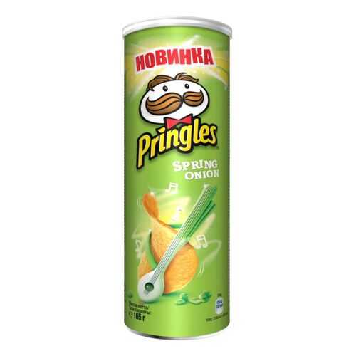 Картофельные чипсы Pringles зеленый лук 165 г в Магнит