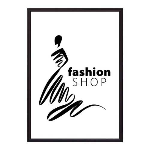 Постер в рамке Fashion shop 21х30 см в Магнит