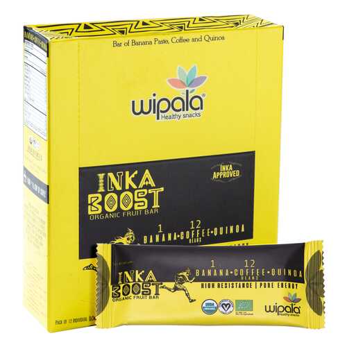 Фруктовые батончики Wipala Snacks инка буст 12 шт по 30 г в Магнит