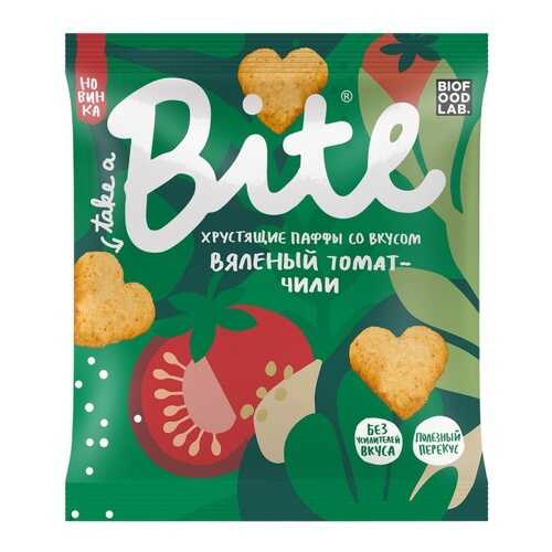 Мультизлаковые фигурки Take a Bite Паффы со вкусом Вяленый томат-чили, 30 гр в Магнит