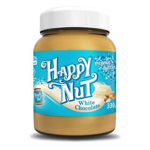 Арахисовая паста Happy Life Happy Nut с белым шоколадом 330 г в Магнит