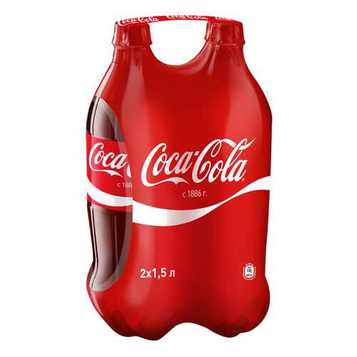 Напиток Coca-Cola сильногазированный 1.5 л 2 штуки в упаковке в Магнит